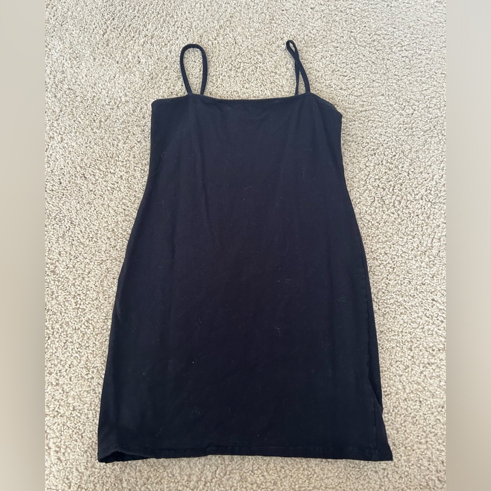 black mini dress fits medium to large